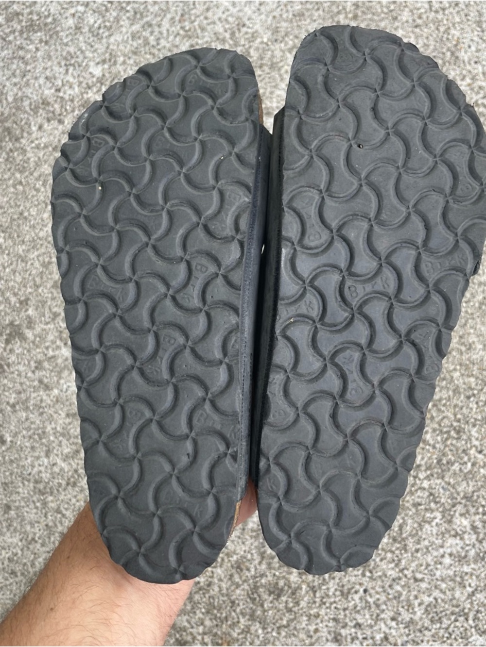 Birkenstock Arizona Soft Footbed Sandals Gray Leather Shoes Size 37 EU Womens 6 - Picture 6 of 16